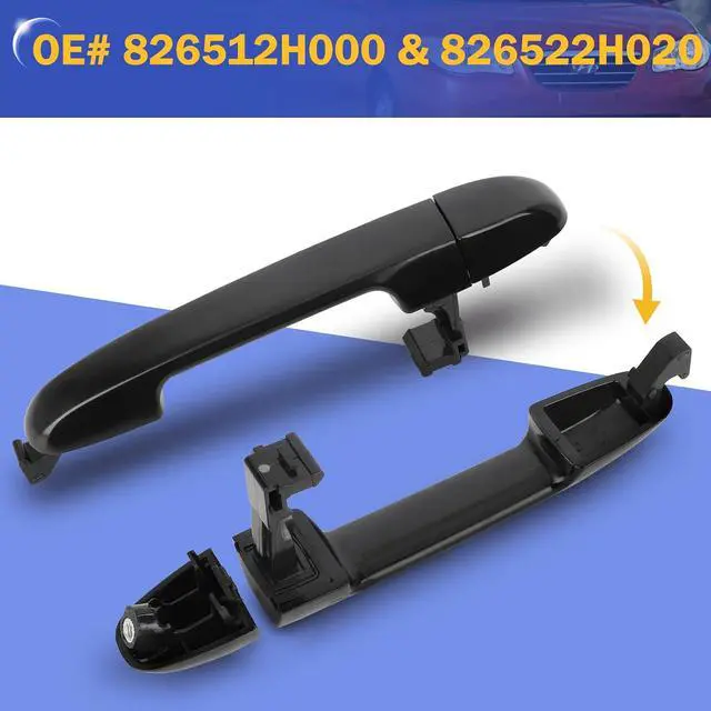 Alt view image 5 of 6 - Front Right Rear Left Right Exterior Door Handle Passenger Side for Hyundai Elantra 2006-2012 (OEM#826512H000 826522H020)