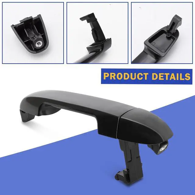 Alt view image 6 of 6 - Front Right Rear Left Right Exterior Door Handle Passenger Side for Hyundai Elantra 2006-2012 (OEM#826512H000 826522H020)