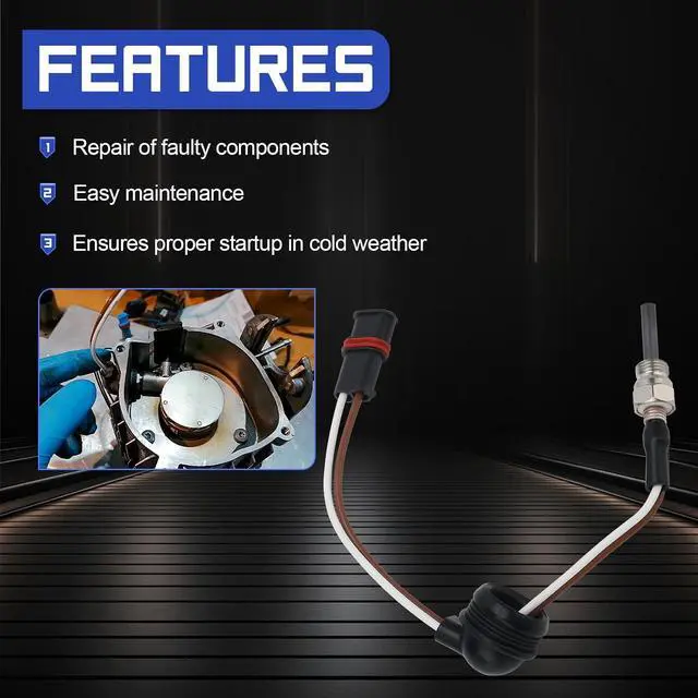 Alt view image 4 of 7 - 252069011300 12V Diesel Parking Heater Glow Plug Repair Kit for Eberspacher Espar Airtronic 2KW Replace# 252069100102 252069060001 252069010003