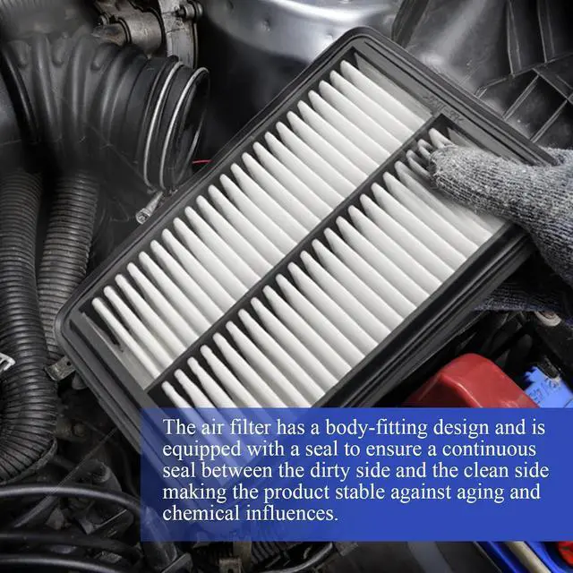 Alt view image 5 of 7 - CA12057 Engine Air Filter For Hyundai 17-20 Elantra, 18-20 Elantra GT, 18-22 Kona, 19-21 Veloster/KIA 19-23 Forte, 20-22 Forte5, 20-22 Soul Replaces# 28113-F2000 PA99194 WA10420