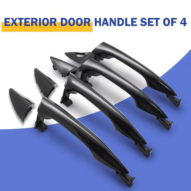 Alt view image 4 of 6 - 4PCS for 2011-2016 Hyundai Elantra Outside Exterior Door Handle LH&RH Front&Rear 826513X000
