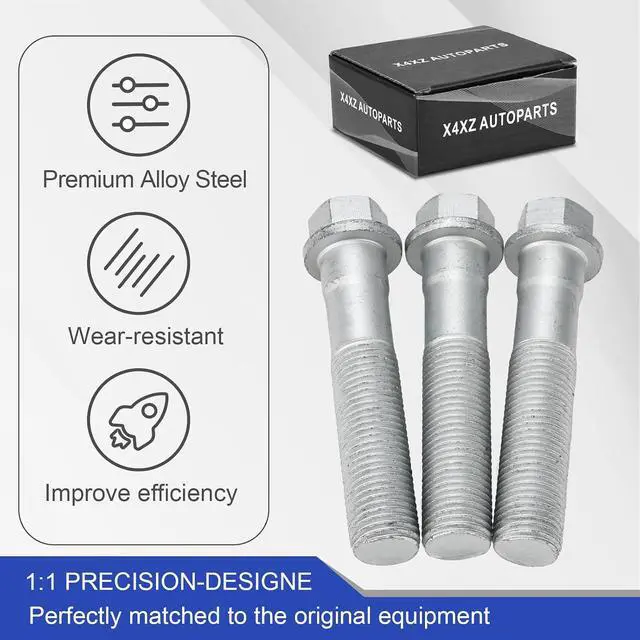 Alt view image 6 of 7 - 917-517 Front Wheel Hub Bearing Assembly Mounting Bolt Compatible with Chevy Silverado 1500 2500 3500 Astro Avalanche Suburban Express Tahoe/Cadillac Escalade/GMC Savana Yukon Sierra 15719028