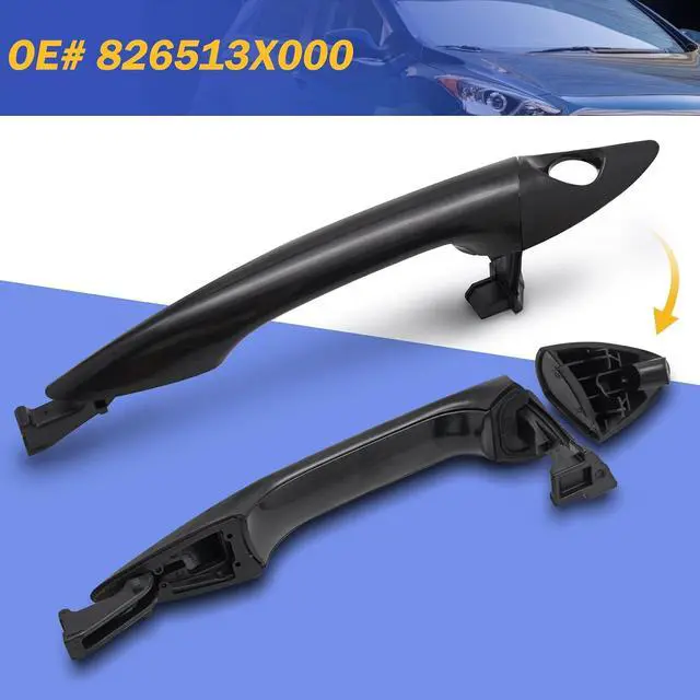 Alt view image 6 of 6 - 4PCS for 2011-2016 Hyundai Elantra Outside Exterior Door Handle LH&RH Front&Rear 826513X000