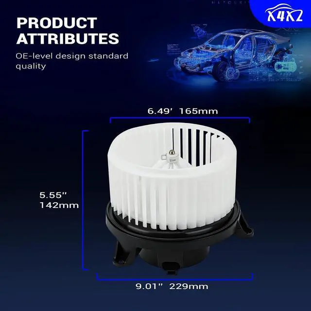 Alt view image 3 of 7 - 700174 HVAC Heater Blower Motor Assembly for 2005-2015 Nissan Armada,2004-2015 Nissan Titan/2004-2010 Infiniti QX56 Replaces# 615-58636 27226ZH00A