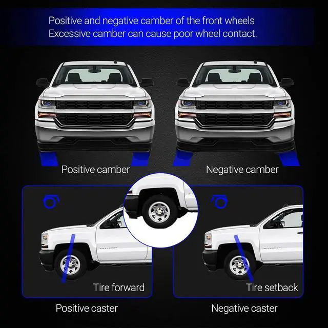 Alt view image 4 of 7 - K100026 Camber Bolt Kit Compatible with Chevy Yukon Siverado Saburban Avalanche Colorado Express Tahoe GMC Canyon Sierra Savana, Front Upper Control Arm Caster Alignment, 4PCS Cam Bolt ±1.5 Degree