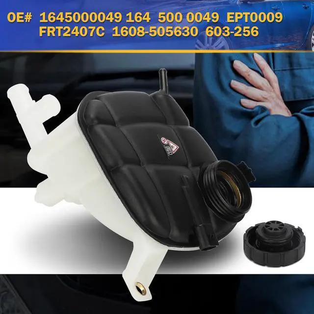 Alt view image 7 of 7 - 1645000049 Engine Coolant Reservoir Radiator Expansion Tank with Sensor & Pressurized Cap for 06-15 Mercedes-Benz GL320 GL350 GL450 GL550 SLS AMG ML350 ML450 ML500 ML550 ML63 Replaces# 603-256 EPT0009