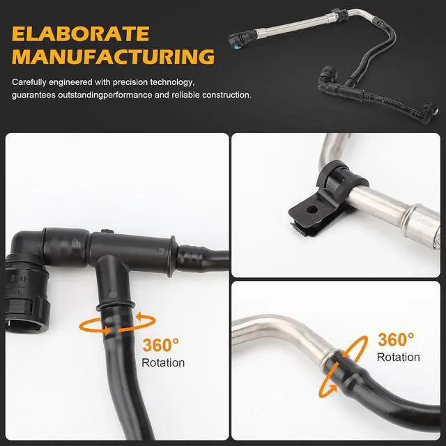 Alt view image 5 of 7 - 12673868 Positive Crankcase Ventilation PCV Tube for 2013-2018 Buick Envision Regal/Cadillac ATS CT6/Chevy Malibu,Camaro Replaces# 12654851,12662657