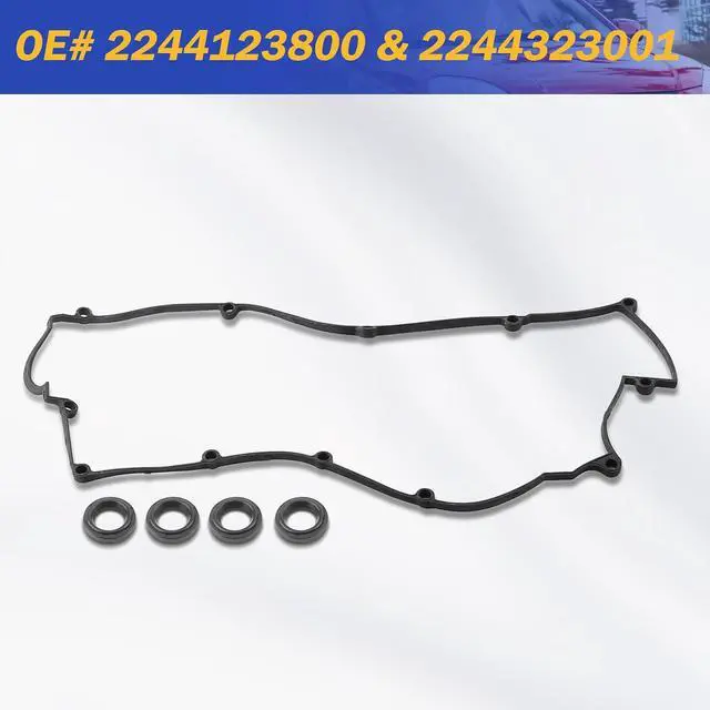 Alt view image 6 of 6 - Valve Cover Gasket with Spark Plug Seals for Hyundai Elantra 03-12/Tiburon 03-08/for Tucson 05-09 for Kia Spectra 04-09/Spectra5 05-09/Sportage 05-10 2244123800 2244323001 (ONLY 2.0L)