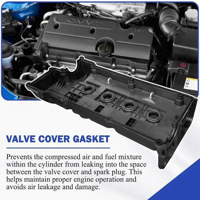 Alt view image 4 of 6 - Valve Cover Gasket with Spark Plug Seals for Hyundai Elantra 03-12/Tiburon 03-08/for Tucson 05-09 for Kia Spectra 04-09/Spectra5 05-09/Sportage 05-10 2244123800 2244323001 (ONLY 2.0L)