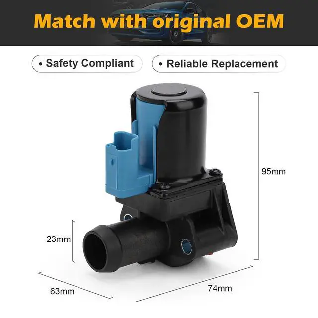 Alt view image 5 of 7 - BM5Z-18495-C Heater Control Valve - Water Control Valve for Ford 2013-2014 Fusion /2013-2016 Escape /2014-2018 Fiesta /2014-2016 Transit Connect Replaces# 902-055 701-001 YG-780
