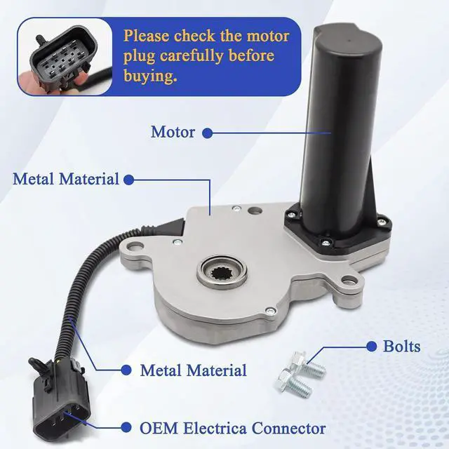 Alt view image 3 of 6 - 600-910 Transfer Case Shift Encoder Motor GM 4WD for 2004-2007 Cadillac Escalade ESV EXT Chevy Avalanche 1500 Silverado 1500 2500 HD Classic 2006-2010 Dodge Ram 1500