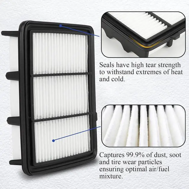 Alt view image 3 of 7 - CA12290 Engine Air Filter For 2018 2019 2020 2021 2022 2023 Honda Accord L4 1.5L Replace# 17220-6A0-A00 AF5296, A21447, PA99294, WA10813, XA11569