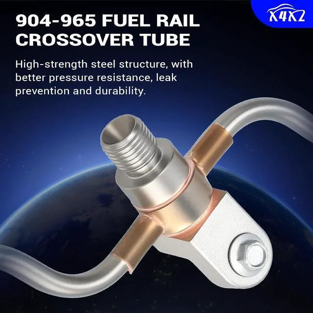 Alt view image 5 of 7 - 12677002 Fuel Injector Fuel Rail Crossover Tube for Some Chevrolet, GMC or Cadillac Vehicles Replaces GDL704 904-965