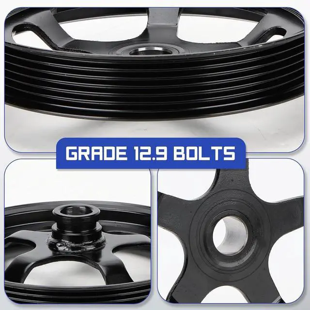 Alt view image 7 of 7 - 12559885 Steel Power Steering Pump Pulley for 1998-2002 Chevrolet Camaro LS1 Motor 1998-2002 Pontiac Firebird LS1 Motor