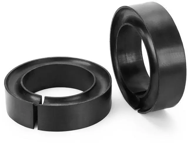 Main image of Heavy-Duty Round Rubber Coil Spring Spacer for Car, Enhance Spring Rate for 5" & 5.5" O.D. Universal Coil Spring Booster (Pack of 2)
