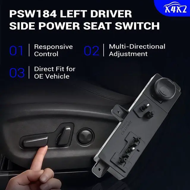 Alt view image 3 of 7 - 88193-F8110 PSW184 Left Driver Side Power Seat Switch for 2015-2019 Hyundai Sonata, 2015-2021 Hyundai Tucson Replaces# 88193-F8110TRY