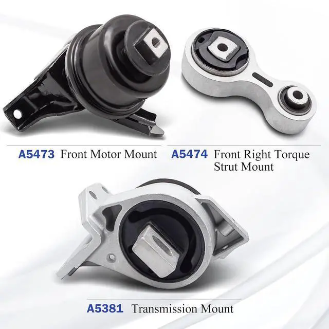 Alt view image 3 of 6 - Replacement Engine Mount Engine Motor & Transmission Mount - OEM# A5473 A5381 A5474 Compatible with 2006-2009 Ford Fusion Mercury Milan