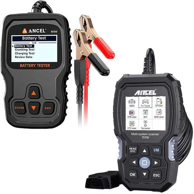 Main image of BT310 12V 24V Car Battery Tester - 100-2000 CCA Battery Load Tester+TD700