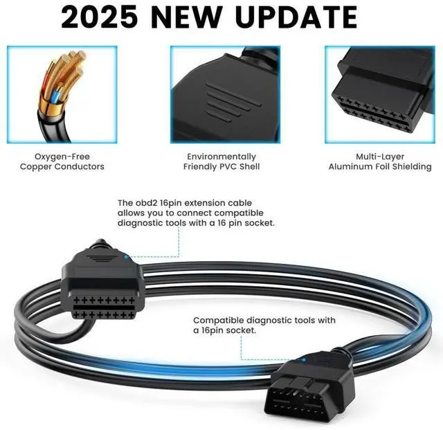 Alt view image 7 of 7 - AD530 OBD2 Scanner Diagnostic Tool+OBD2 Scanner Extension Cable