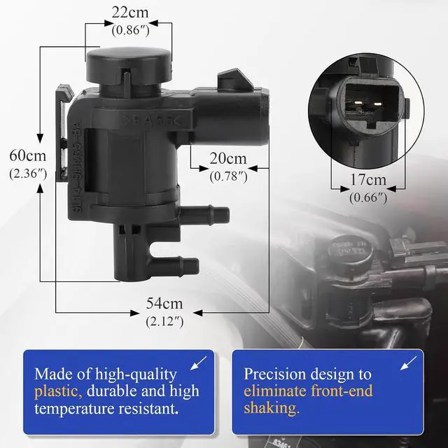Alt view image 4 of 7 - 7L1Z-9H465-B Vacuum Solenoid Valve & FL3Z-3A788-B Auto-Locking Hub Vacuum Line Tube Check Valve Combo Kit, Fit For 15-20 Ford F150/18-24 Lincoln Navigator Expedition 4WD Replaces 7L1Z9H465B FL3Z3A788B