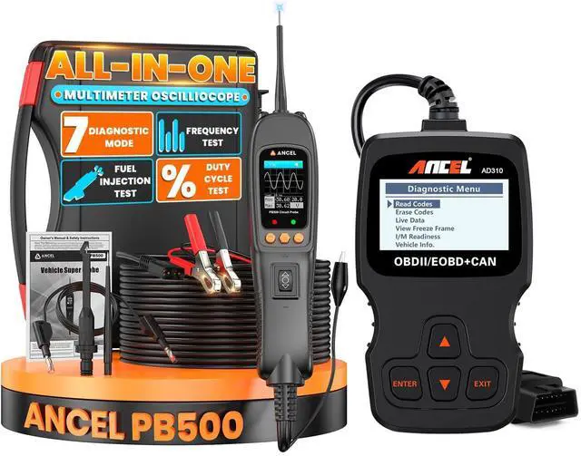 Main image of AD310 Universal OBD II Scanner + PB500 Automotive Power Circuit Probe Tester Kit