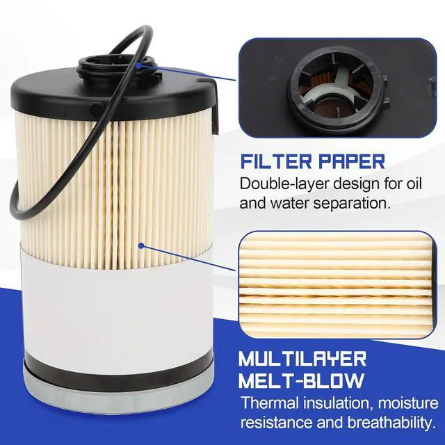 Alt view image 3 of 7 - FS20313 Fuel Filter for Volvo D11 D13 D13TC, Water Separator for Mack MP7 MP8 MP8HE Replace# 24009059 24009058