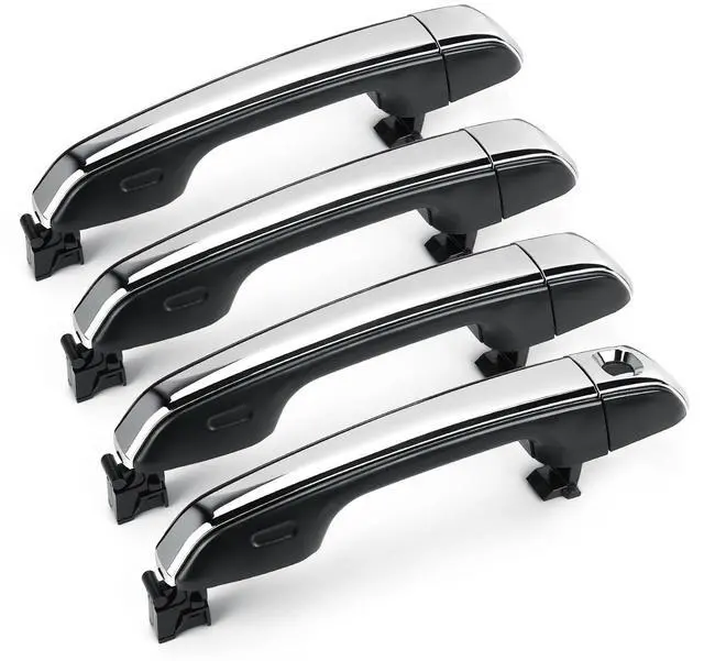 Main image of Chrome Exterior Door Handles (Set of 4) for 2010-2020 Toyota 4Runner,2016-2020 Land Cruiser/2010-2020 Lexus GX460,Front and Rear, Drive & Passenger Side(Not for Keyless Entry) Replaces# 6921035180B0