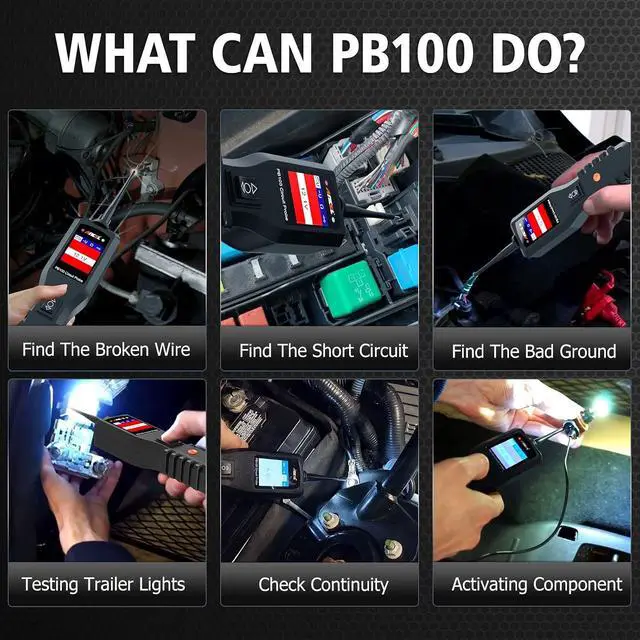 Alt view image 3 of 7 - PB100 Automotive Power Circuit Probe Tester with BZ700 Scanner for Mercedes Benz Sprinter Smart