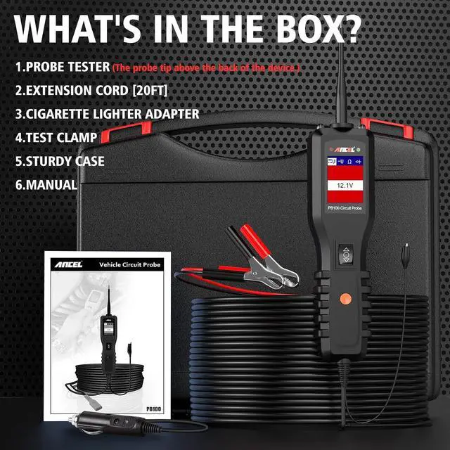 Alt view image 6 of 7 - PB100 Automotive Power Circuit Probe Tester with BZ700 Scanner for Mercedes Benz Sprinter Smart