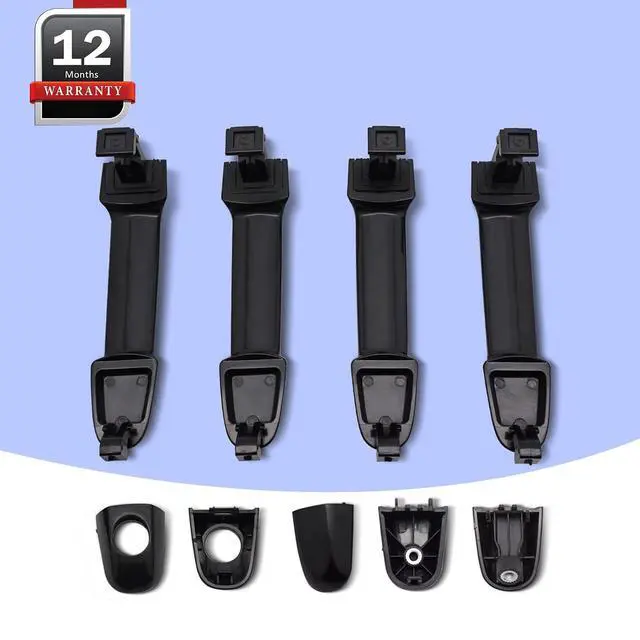 Alt view image 7 of 7 - 4Pcs Front Rear Left Right Exterior Door Handle Driver Passenger Side for 2006-2010 Hyundai Sonata 826513K000