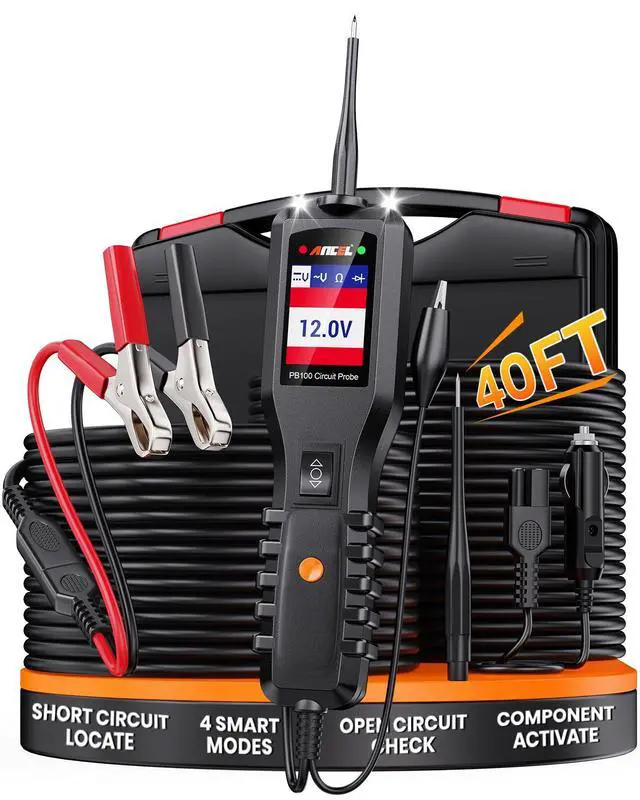 Alt view image 7 of 7 - PB100 Car Circuit Tester with HD601 Heavy Duty Truck Scanner