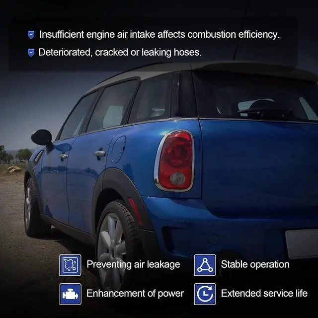 Alt view image 5 of 7 - 13717627501 Air Duct Intake Boot Hose Turbo Pipe for 2010-2015 Mini Cooper S Countryman Paceman Clubman R55 R56 R57 R58 R59 R60 N18 Engine Replaces# 13717607778 7627501