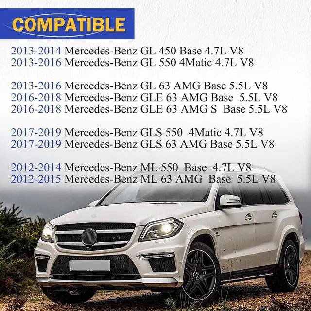 Alt view image 2 of 7 - 2780902582 & 2780902482 Air Intake Inlet Duct Hose Left & Right for Mercedes-Benz 13-14 GL450/13-16 GL550 GL63/16-18 GLE63/17-19 GLS550 GLS63/12-15 ML550 ML63 V8 Replaces# A2780902482, A2780902582