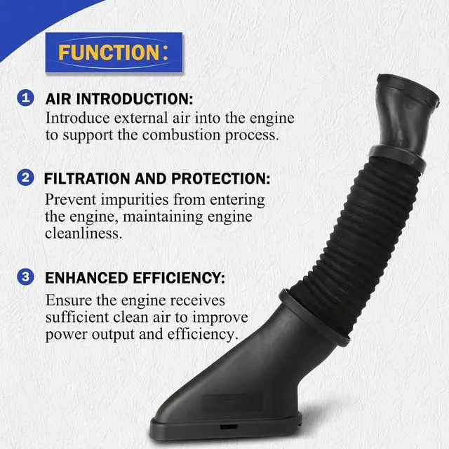 Alt view image 3 of 7 - 2780902582 & 2780902482 Air Intake Inlet Duct Hose Left & Right for Mercedes-Benz 13-14 GL450/13-16 GL550 GL63/16-18 GLE63/17-19 GLS550 GLS63/12-15 ML550 ML63 V8 Replaces# A2780902482, A2780902582