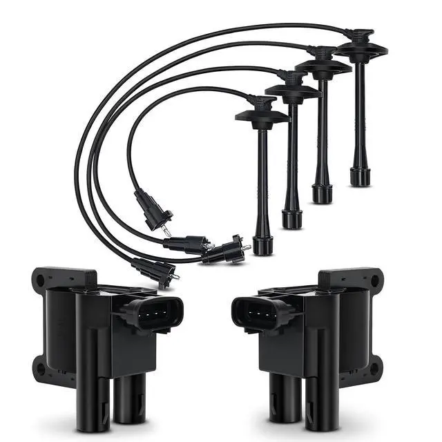 Main image of UF180 Ignition Coil & 90919-22386 Spark Plug Wire Set For 1997-2001 Toyota Camry Rav4 Solara L4 Replaces# UF181 5C1298 C1133
