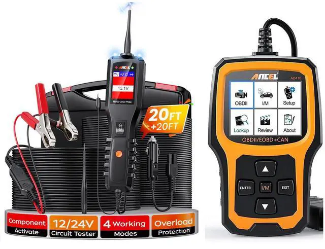 Main image of AD410 Enhanced OBD2 Scanner + PB100 Automotive Power Circuit Probe
