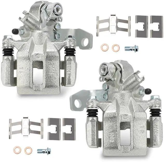 Main image of 19B3298 19B3299 Rear Left & Right Disc Brake Caliper Assembly with Bracket For 2006-2011 Acura CSX,2013-2018 Acura ILX/2006-2015 Honda Civic Replaces# 43019SNAA10, 43018SNAA10 19-B3299,19-B3298