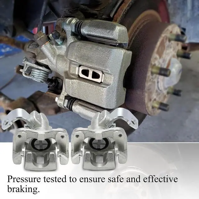 Alt view image 4 of 7 - 19B3298 19B3299 Rear Left & Right Disc Brake Caliper Assembly with Bracket For 2006-2011 Acura CSX,2013-2018 Acura ILX/2006-2015 Honda Civic Replaces# 43019SNAA10, 43018SNAA10 19-B3299,19-B3298