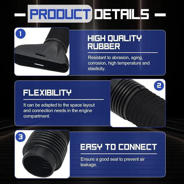 Alt view image 3 of 7 - 2710900982 Air Intake Hose Tube for 2012 2013 2014 2015 Mercedes-Benz C250 (W204 With M271 Engine) Replaces# 2710900682 SK121342 AIH1222M