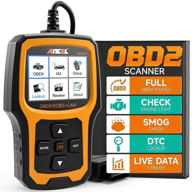 Alt view image 6 of 7 - AD410 Enhanced OBD2 Scanner + PB100 Automotive Power Circuit Probe