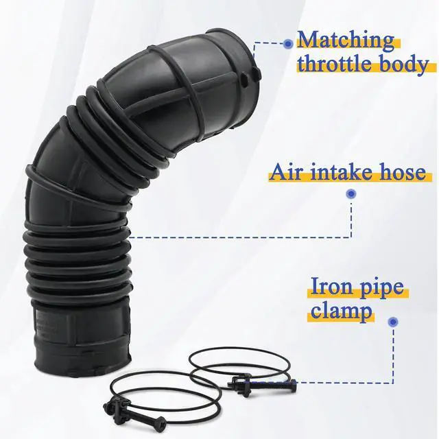 Alt view image 3 of 6 - Air Cleaner Intake Hose Tube with Clamps for 2011-2016 Chevy Cruze LS, 2011-2015 Cruze LT, 2011-2012 Cruze Base 1.8L 13308302
