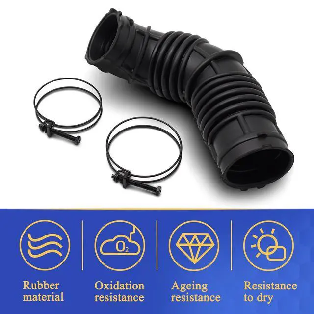 Alt view image 4 of 6 - Air Cleaner Intake Hose Tube with Clamps for 2011-2016 Chevy Cruze LS, 2011-2015 Cruze LT, 2011-2012 Cruze Base 1.8L 13308302