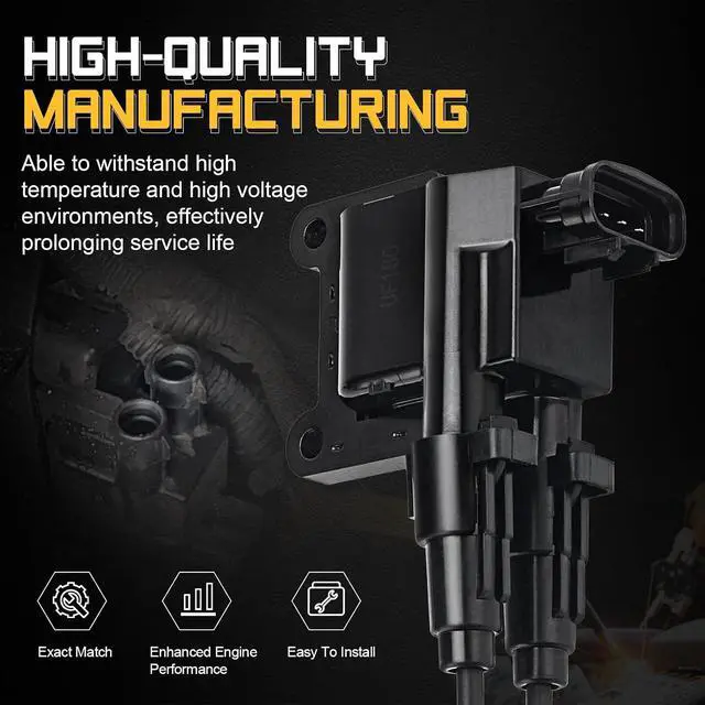 Alt view image 5 of 7 - UF180 Ignition Coil Packs For 1997-2000 Toyota Tacoma 4Runner Rav4 Solara T100 L4 Replaces# UF181 5C1298 C1133
