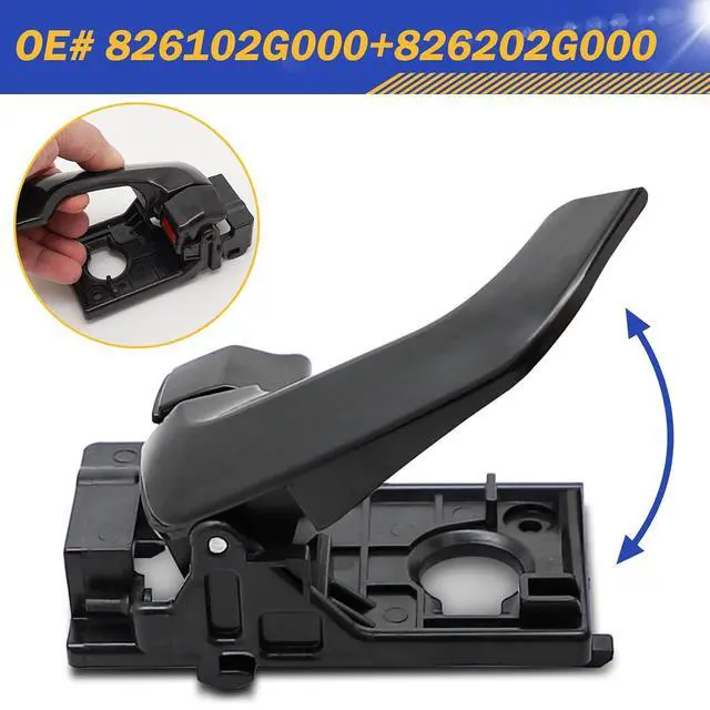 Alt view image 5 of 7 - 2PCS Front Left & Right Interior Inside Door Handle for 2006-2010 Kia Optima LX EX 826102G000 & 826202G000