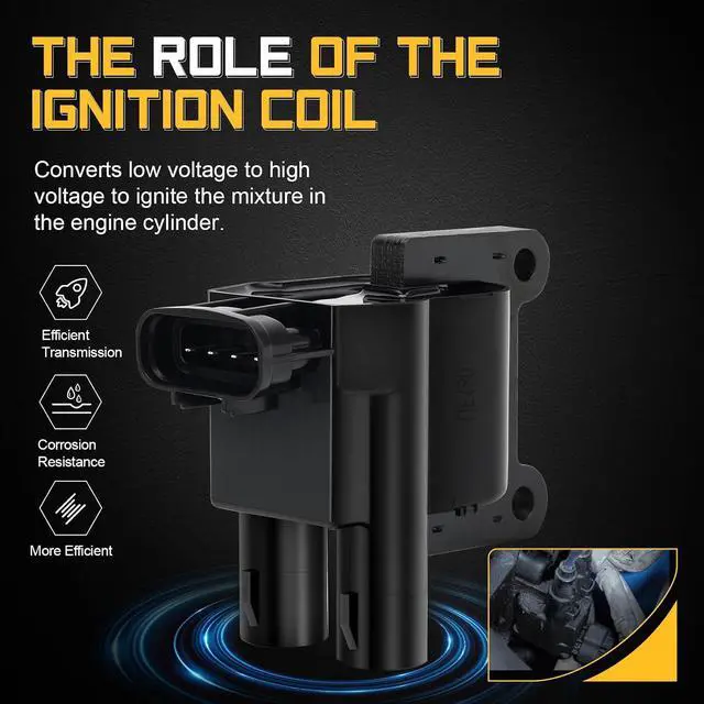 Alt view image 4 of 7 - UF180 Ignition Coil Packs For 1997-2000 Toyota Tacoma 4Runner Rav4 Solara T100 L4 Replaces# UF181 5C1298 C1133