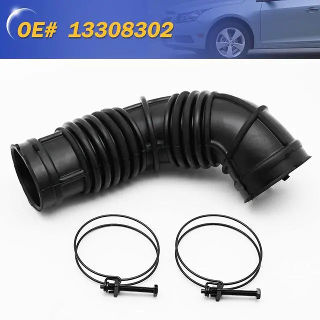 Alt view image 6 of 6 - Air Cleaner Intake Hose Tube with Clamps for 2011-2016 Chevy Cruze LS, 2011-2015 Cruze LT, 2011-2012 Cruze Base 1.8L 13308302