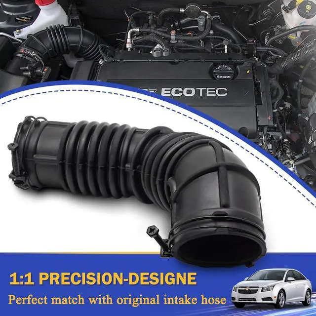 Alt view image 5 of 6 - Air Cleaner Intake Hose Tube with Clamps for 2011-2016 Chevy Cruze LS, 2011-2015 Cruze LT, 2011-2012 Cruze Base 1.8L 13308302