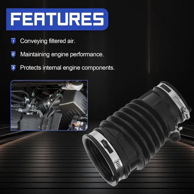 Alt view image 4 of 7 - 17228-5LA-A00 Air Cleaner Intake Hose Tube For 2015-2016 Honda CR-V CRV 2.4L Replaces# 172285LAA00