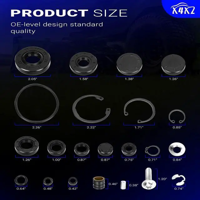 Alt view image 4 of 7 - 72994 Transmission Seal Kit Fit for Rebuilding Hydro-Gear ZT-2800, ZT-3100, ZT-3400 Transmissions Replace# 72994, 71410, 73107 (Set of 30)