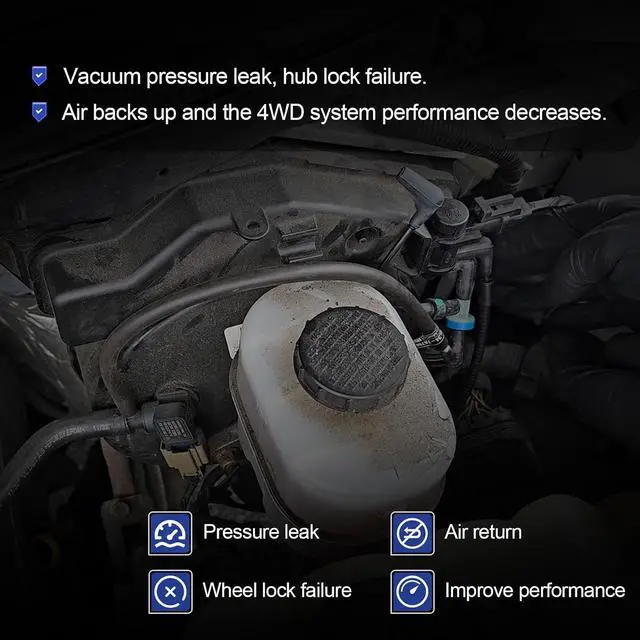 Alt view image 3 of 7 - BL34-7A788-AA Auto Hub Lock Vacuum Line Tube Check Valve For 2011-2014 Ford F150 4WD 2012-2014 Lincoln Mark LT Replaces# BL3Z3A788A